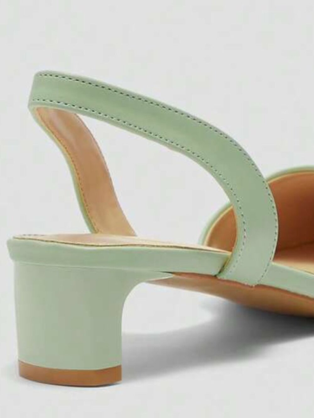Light Green Sling BackPumps